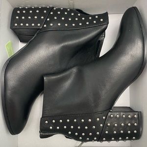 Steve Madden Black Studded Booties